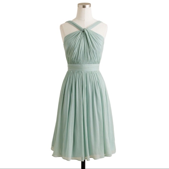 J. Crew Sinclair dress mint green - Picture 1 of 4